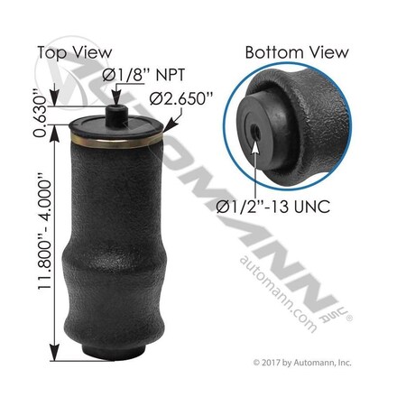 Automann Air Spring, Suspension, Cabin, ABSZ70-7081 ABSZ70-7081